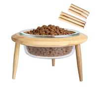 Cuencos elevados para Gatos, antivómitos, con Soporte, Altura Ajustable, para salón, Dormitorio, Cocina, Tiempo único