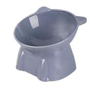 Cuencos elevados para gatos, para comida inclinada, para comida para mascotas, antideslizantes, altos para evitar el hambre