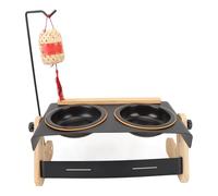 Cuencos Elevados para Perros, 4 Ajustable, Soporte para Cuenco de Comida Elevado, Cuenco de Alimentación Lenta, Cuenco de Agua para Comida para Perros, Gatos, Mascotas, Camping