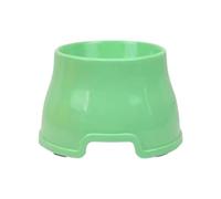 Cuencos elevados para perros de razas cocker spaniel, de orejas largas, con depósito de agua alto, material de polipropileno para mascotas (verde, 14,5 x 19 x 11,8 cm)