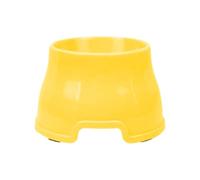 Cuencos elevados para perros de razas cocker spaniel, de orejas largas, con depósito de agua alto, material PP para mascotas (amarillo, 14,5 x 19 x 11,8 cm)
