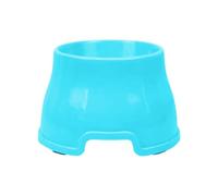 Cuencos elevados para perros de razas cocker spaniel, de orejas largas, con depósito de agua alto, material de polipropileno para mascotas (azul, 14,5 x 19 x 11,8 cm)