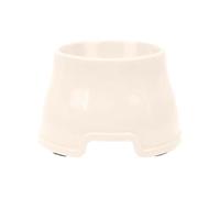 Cuencos elevados para perros de razas cocker spaniel, de orejas largas, con depósito de agua alto, material de polipropileno para mascotas (beis, 14,5 x 19 x 11,8 cm)