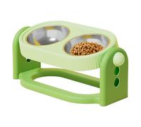 Cuencos elevados para Perros - Estación de alimentación Desmontable Ajustable de 3 Niveles | Cuencos Antideslizantes y fáciles de Limpiar para Agua y Alimentos para Perros, Gatos, Cachorros