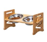 Cuencos elevados para perros - Soporte elevado ajustable para perros, platos para mascotas, para amigos, , familia, platos de viaje para mascotas de pie
