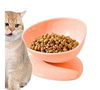 Cuencos Inclinados para Alimento de Gatos | Bebedero De Agua De 200ml Con Soporte Cervical Antivuelco | Plato de Alimento Inclinado a 15 Grados para Gatos | Para Cachorros, Y Perros Pequeños En Viaje,