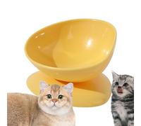 Cuencos Inclinados para Alimento de Gatos,Bebedero De Agua De 200ml Con Soporte Cervical Antivuelco | Cuencos Inclinados 15° para Gatos de Interior - Para Cachorros, Y Perros Pequeños En Viaje, Interi
