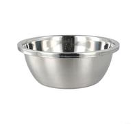 Cuencos multiusos de acero inoxidable para cocinar, hornear, batir, preparar ensaladas y almacenar alimentos con borde plano para un manejo cómodo (24 cm)