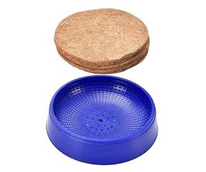 Cuencos para anidar palomas, con 3 alfombras y un cuenco de cría y brote, accesorios transpirables para palomas, para codorniz, periquito, canario y pulso
