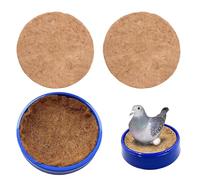 Cuencos para anidar palomas, cuenco de anidación para pájaros con 3 esteras para incubar y criar huevos, accesorios de palomas transpirables, para codorniz pollo doméstico periquito loro y canario