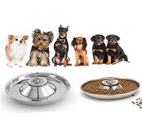 Cuencos para Arena para Cachorros, 2 Cuencos de Comida para Cachorros, Cuencos de alimentación de Acero Inoxidable para Cachorros, Cuenco de Papilla para Cachorros, 11.5 Pulgadas, Cuenco de destete