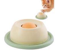 Cuencos para gatos de alimentación lenta, plato para lamer para gatos - Alimentador lento interactivo con alfombrilla giratoria para lamer,Divertido de comida para gatos, juguete antivómi