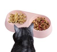 Cuencos para Gatos para Comida y Agua, Cuenco Doble para Gato Elevado Macaron, Cuenco para Perros, Cuencos de Agua y Comida para Alimentar Perros pequeños, medianos y Grandes, Gatos, Cachorros