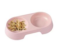 Cuencos para gatos para comida y agua | Cuenco doble para gato elevado Macaron | Juego de cuencos de comida y agua para cachorros, cuencos para mascotas para alimentar perros pequeños, medianos y gran