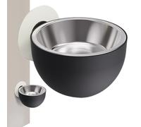 Cuencos para mascotas montados en la pared, cuencos magnéticos antiderrames, cuenco magnético de acero inoxidable montado en la pared para perros, cuenco desmontable para agua y alimentos, cuenco