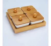 Cuencos para mojar, Cuencos for mojar, juego de cerámica for mojar con bandeja, platos for condimentos, vajilla, plato multiusos, platos for frutas