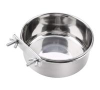 Cuencos para pájaros | Taza de alimentación con sujeción de abrazadera,Alimentador para pájaros de acero inoxidable para jaulas,para periquitos, cacatúas, conures, chinchillas, hurones y hámsters