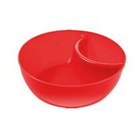 Cuencos para patatas fritas y salsas - Plato para servir cereales dividido antiempapado, platos para mojar galletas y pan | Plato multiseccional para patatas fritas y salsas con función apilable, cuen