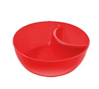 Cuencos para patatas fritas y salsas: PP de calidad alimentaria de 15 cm, plato dividido antiempapado, plato para servir apilable | Perfectamente ideal para galletas de cereales y pan.