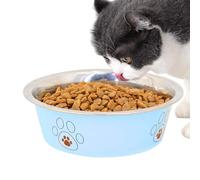 Cuencos para perros - Antioxidante con huella de pata para alimentación de mascotas, bandeja de alimentación antideslizante para perros - Para mascotas pequeñas, medianas y grandes, para el hogar