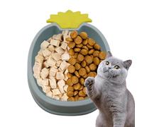 Cuencos para perros con alimentador lento, comedero lento para gatos, Cuenco para gatos con comedero lento Kitty con diseño de piña, Comedero de rompecabezas para perros, cuenco elevado para perros, c