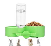 Cuencos para perros con dispensador de agua para cachorros, cuenco de agua para gatos, jaula para perros, cuencos colgantes y de pie, cuencos de agua extraíbles para perros pequeños, gatos, conejos