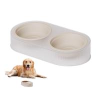 Cuencos para perros | Juego de platos de comida para perros y gatos | Cuenco doble para gatos, cuencos para gatos de interior, comedero para gatos de doble plato para cachorros y gatitos