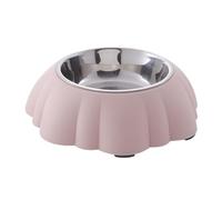 Cuencos para perros | Plato de alimentación antideslizante inclinado con forma de calabaza - Cuencos de acero inoxidable para mascotas - Para cachorros, gatitos, agua potable, alimentación al aire