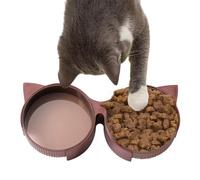 Cuencos para perros - Plato de alimentación desmontable para cachorros - Cuenco de comedero para gatos, cuenco doble para gatos, cuenco de agua para gatos de interior, perros pequeños, bonito cuenco