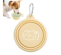 Cuencos para perros plegables - Bebedero portátil, cuenco para perros de viaje multiusos | Cuenco plegable de viaje para perros y gatos con mosquetón, compañero de aventuras para mascotas