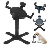 Cuencos para perros, soporte ajustable elevado, cuenco elevado con 3 alturas y soporte de alimentación inclinado, compatible con varios cuencos, para razas medianas y grandes (paquete de 1)