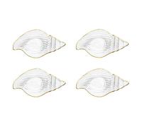 Cuencos para Salsas Los tazones de inmersión de vidrio multiusos establecen cuencos/platos de salsa de inmersión apilables claros for salsa de tomate, soja, barbacoa y otra cena de fiesta - conjunto