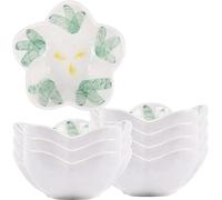 Cuencos para salsas, Sauce Bowls, Tapas Bowls, Floral Pattern Dish Set for Dessert, Snack-Egg-Set of 4