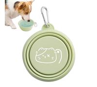 Cuencos plegables para mascotas - de alimentación plegable de 2 tazas, bebedero plegable, contenedor portátil para alimentos de mascotas, contenedor de comida para mascotas