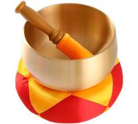 Cuencos tibetanos Cuenco tibetano de cobre hecho a mano, cuenco de meditación con sonido de Buda for oración curativa.(Large)