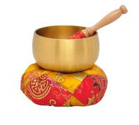 Cuencos tibetanos Cuenco tibetano for meditación y sonido, cuenco de terapia de sonido de Buda, artesanía for exhibición en interiores.(8inches)