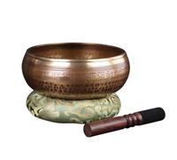 Cuencos tibetanos Cuenco tibetano for meditación y sonido, cuenco terapéutico de yoga hecho a mano for una atención plena y curativa.(14cm)