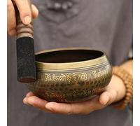 Cuencos tibetanos Juego Cuencos Tibetanos Para Cantar, Hecho A Mano Meditación Voz Yoga Terapia, Yoga Oración Y Meditación Mindfulness En Nepal (Color : Latón, Size : 15cm)