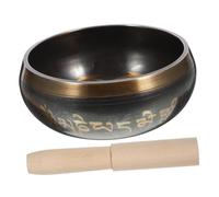 Cuencos tibetanos para cantar, cuenco de meditación tibetana, cuenco Zen, grabado, cuenco de arte tibetano, cuenco con sonido de relajación, baquetas, silenciadores, cuenco tibetano de cobre, bambú