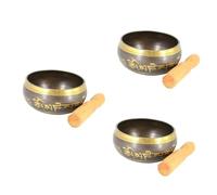 cuencos tibetanos para cantar, cuenco de relajación martillado a mano, accesorio para cantar, mazo budista, palo de mazo de madera, cuenco de Nepal, cuenco para tallar, cuenco para cantar, meditaci