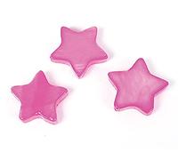 Cuenta concha de madreperla estrella brillante fúcsia 14x14mm. 250gr. 356u. Aprox.