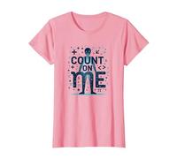 Cuenta Conmigo: Mantra Motivacional de los entusiastas de Las matemáticas Camiseta, Mujer, Rosado, XL