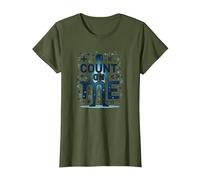 Cuenta Conmigo: Mantra Motivacional de los entusiastas de Las matemáticas Camiseta, Mujer, Verde Oliva, S