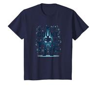 Cuenta Conmigo: Mantra Motivacional de los entusiastas de Las matemáticas Camiseta, Niños, Azul Marino, 10 años