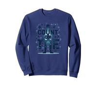 Cuenta Conmigo: Mantra Motivacional de los entusiastas de Las matemáticas Sudadera, Unisex para Adultos, Azul Marino, S