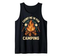 Cuenta Conmigo para Acampar malvaviscos de Fuego Camiseta sin Mangas