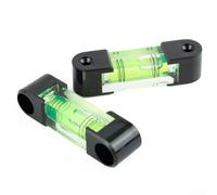 Cuenta de nivel de burbuja horizontal de plástico para herramienta de nivelación de cilindro, 68 x 16,3 x 18 mm, opción magnética disponible, compatible con 2 cables o 3 cables (3 cables sin imán)