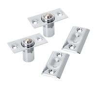 Cuenta de posicionamiento de puerta de latón macizo con resorte ajustable de 65 mm para KTV y lugares de entretenimiento, instalación oculta para puertas invisibles, 54 x 37 mm, plata y oro, paquete