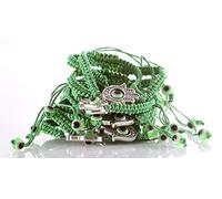 Cuenta para pulsera mucho más 10 de gran tamaño para Fallen Saint diseño de ojo de color verde y de las cuerdas de Cábala pulseras de la amistad de la suerte del encanto de la joyería de la