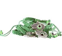 Cuenta para pulsera ojo de gran tamaño Fallen Saint mucho más 5 de color verde de pulseras de del encanto de la joyería de la suerte de las cuerdas de Cábala